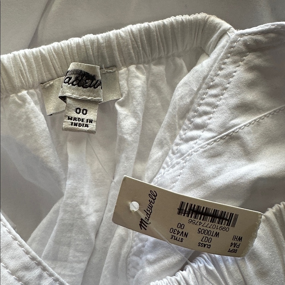Madewell Poplin Seamed Maxi Dress in White - Picture 12 of 12